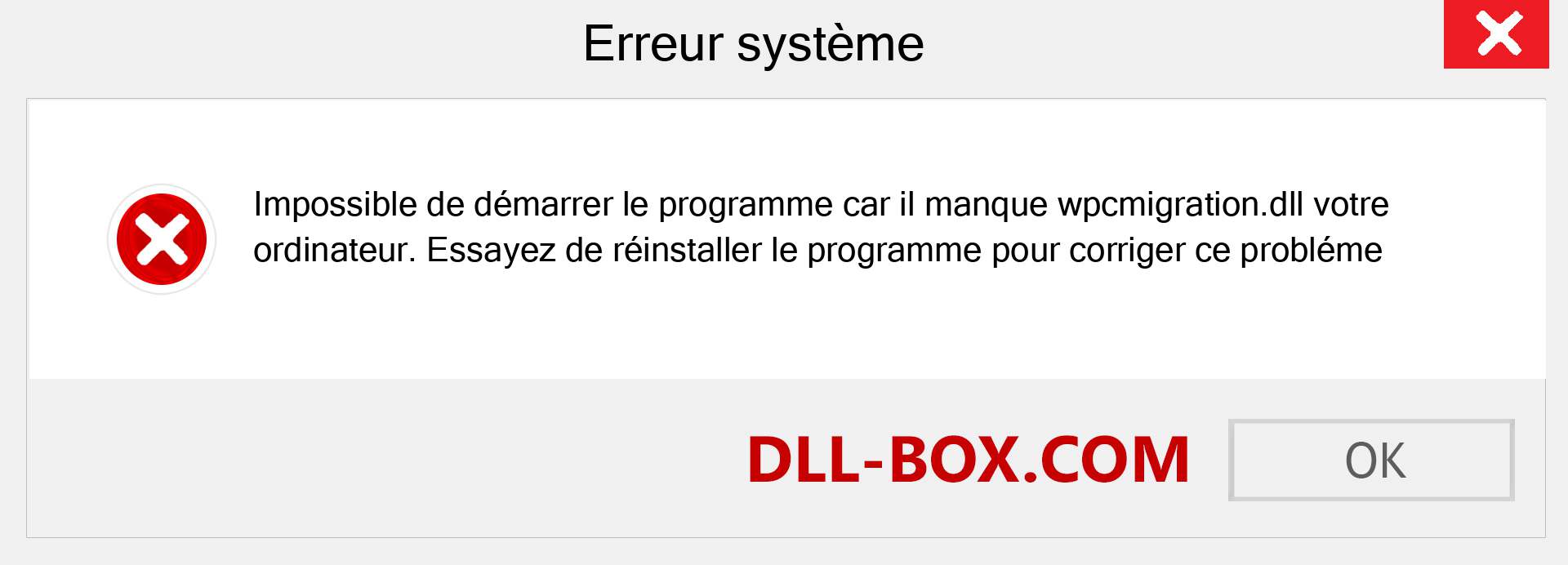 Le fichier wpcmigration.dll est manquant ?. Télécharger pour Windows 7, 8, 10 - Correction de l'erreur manquante wpcmigration dll sur Windows, photos, images